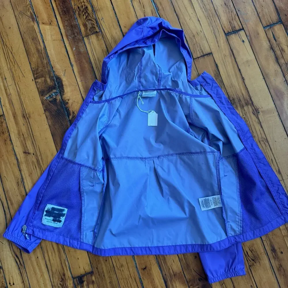 COLUMBIA Girl's Purple Rain Jacket Very Good Condition - Picture 8 of 8